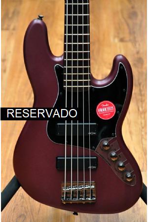 Squier Contemporary Active Jazz Bass V HH  Roasted Maple Fingerboard Burgundy Satin